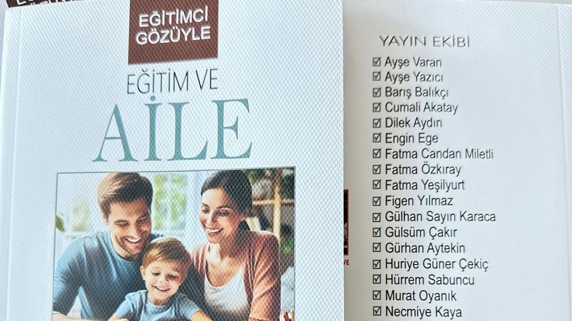 Okulumuz öğretmenlerinden Neslihan Kayro ve Gürhan Aytekin’nin yazarlarından olduğu eğitim üzerine yazdıkları kitabı “Eğitim ve Aile” kitabı yayımlandı.